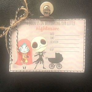 the nightmare before christmas | Party Supplies | The Nightmare Before  Christmas Baby Shower Invitations | Poshmark